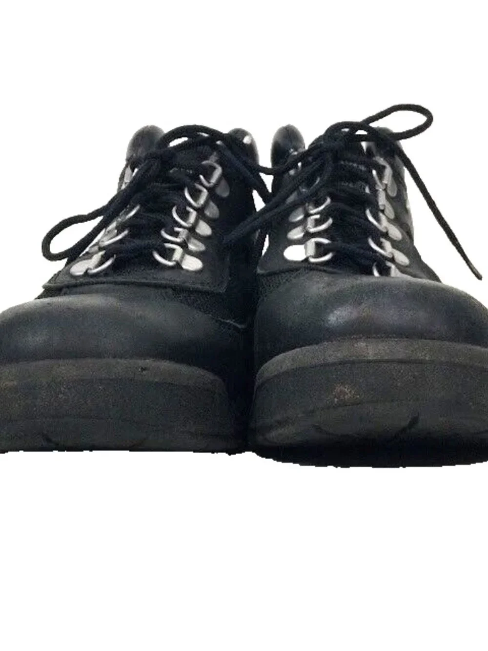 Timberland Field - Boy's Size 4 -Black Leather Trail Hiking Boots - 15906 - 3730